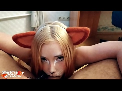 ❤️ Kitsune gbe dick ati pẹlu ni ẹnu rẹ ❤ Ohun onihoho ti ile ❌️
